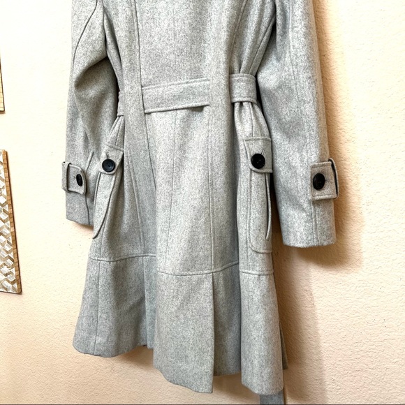 Calvin Klein Grey Wool Blend Coat - Picture 8 of 14